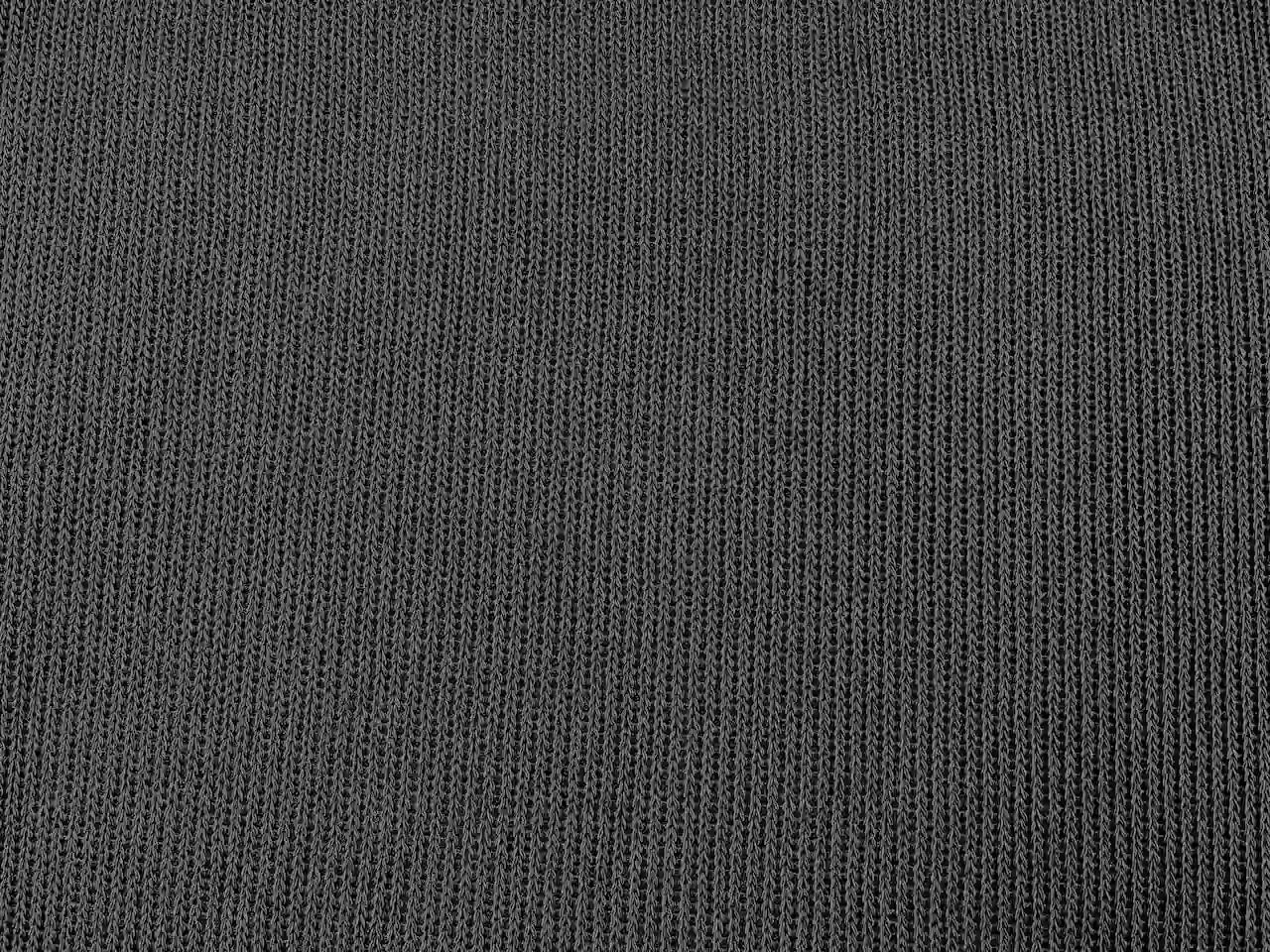 Baumwoll Strick Schwarz