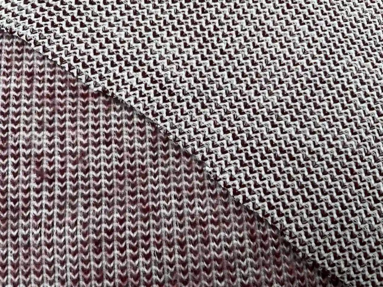 Strickstoff Rot Melange