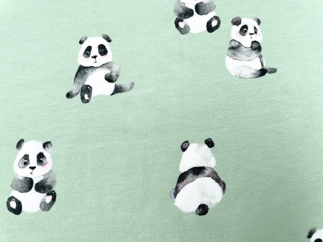 Digitaldruck Jersey "Cute Panda"