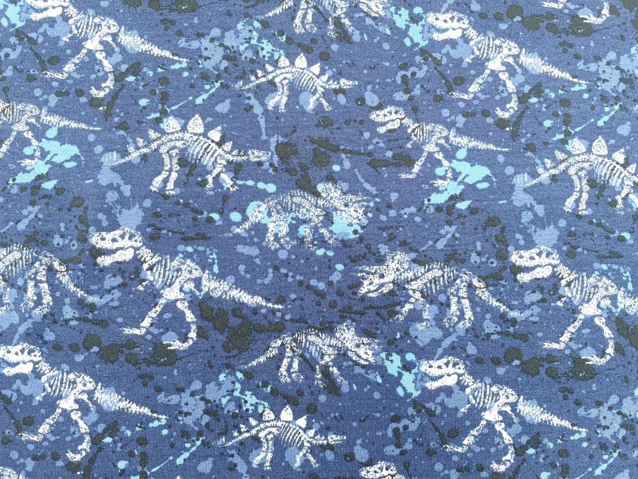 French Terry "Skelett Dinosaurier"