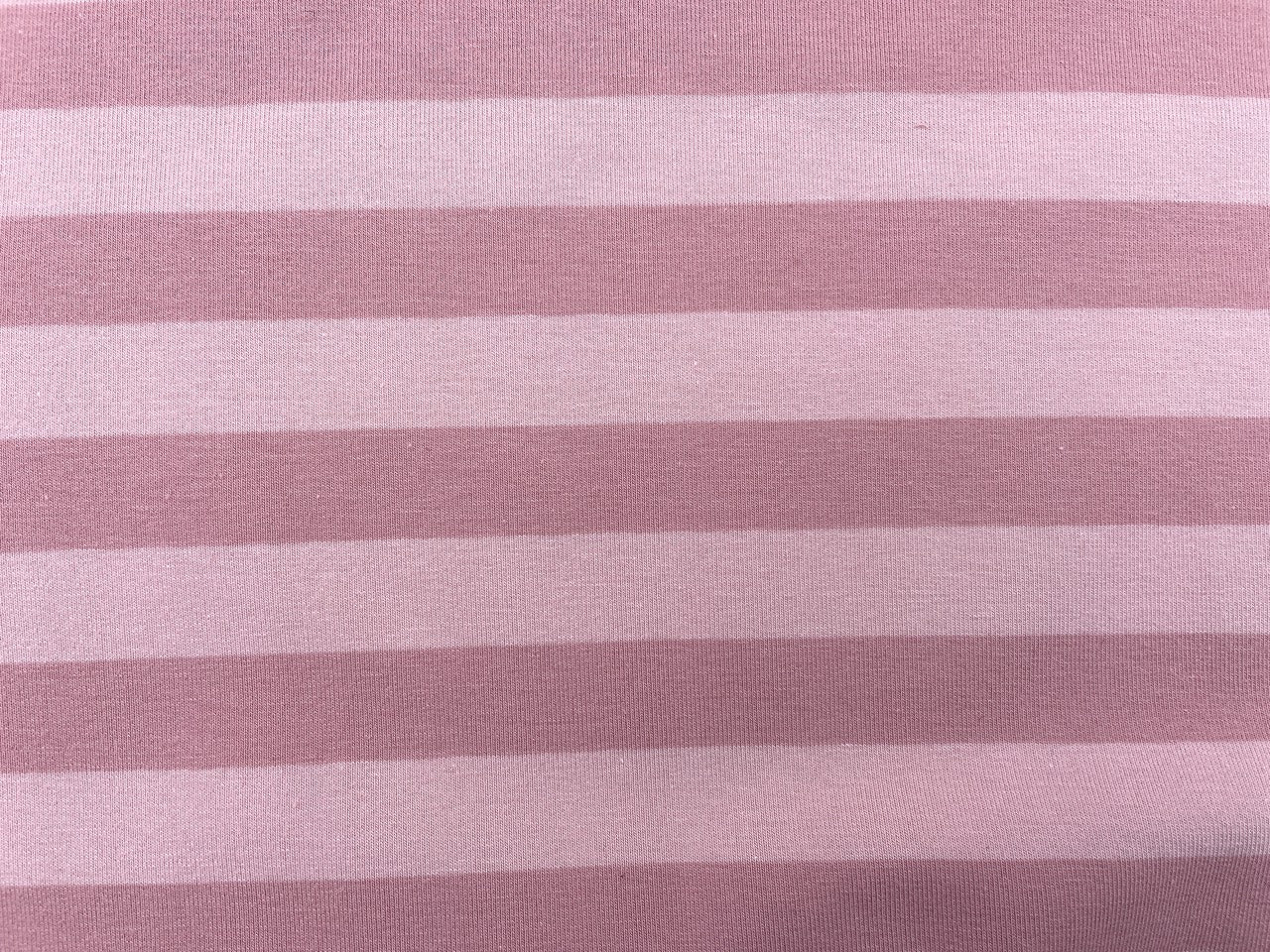 French Terry "Rosa Streifen" garngefärbt