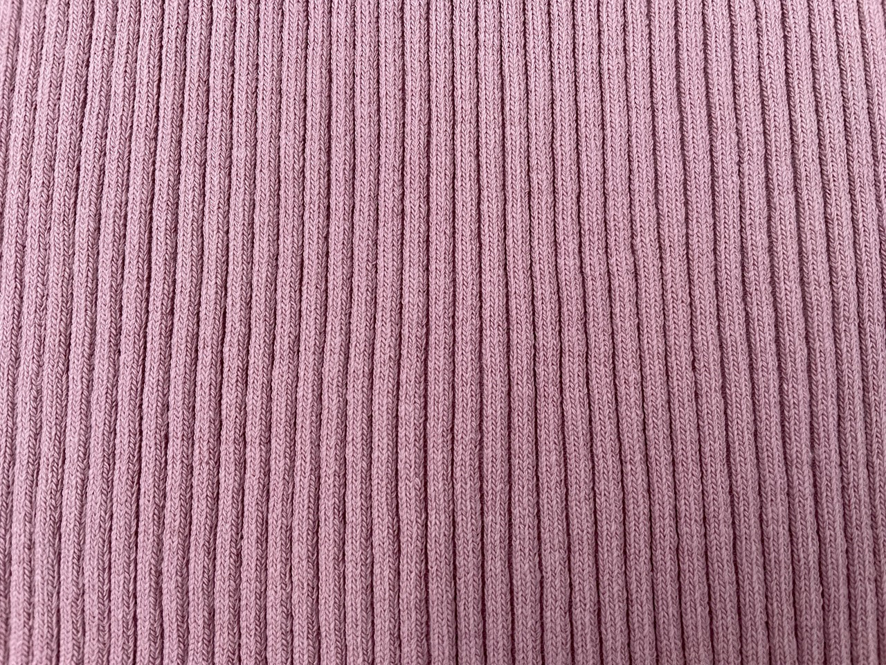 Grobstrick Bündchen Altrosa Reststück 46cm x 28cm