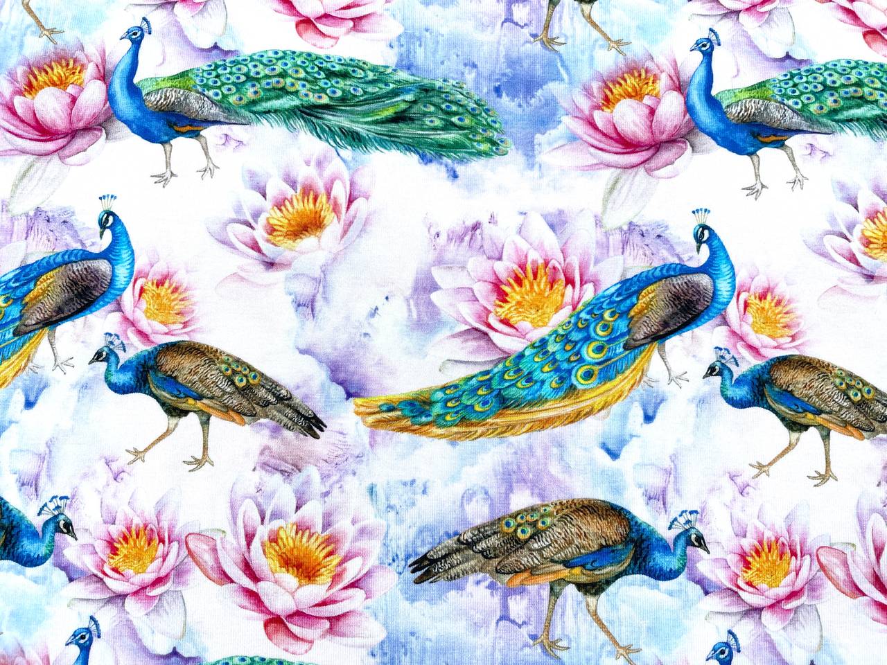 Digitaldruck Jersey "Paradise Birds"
