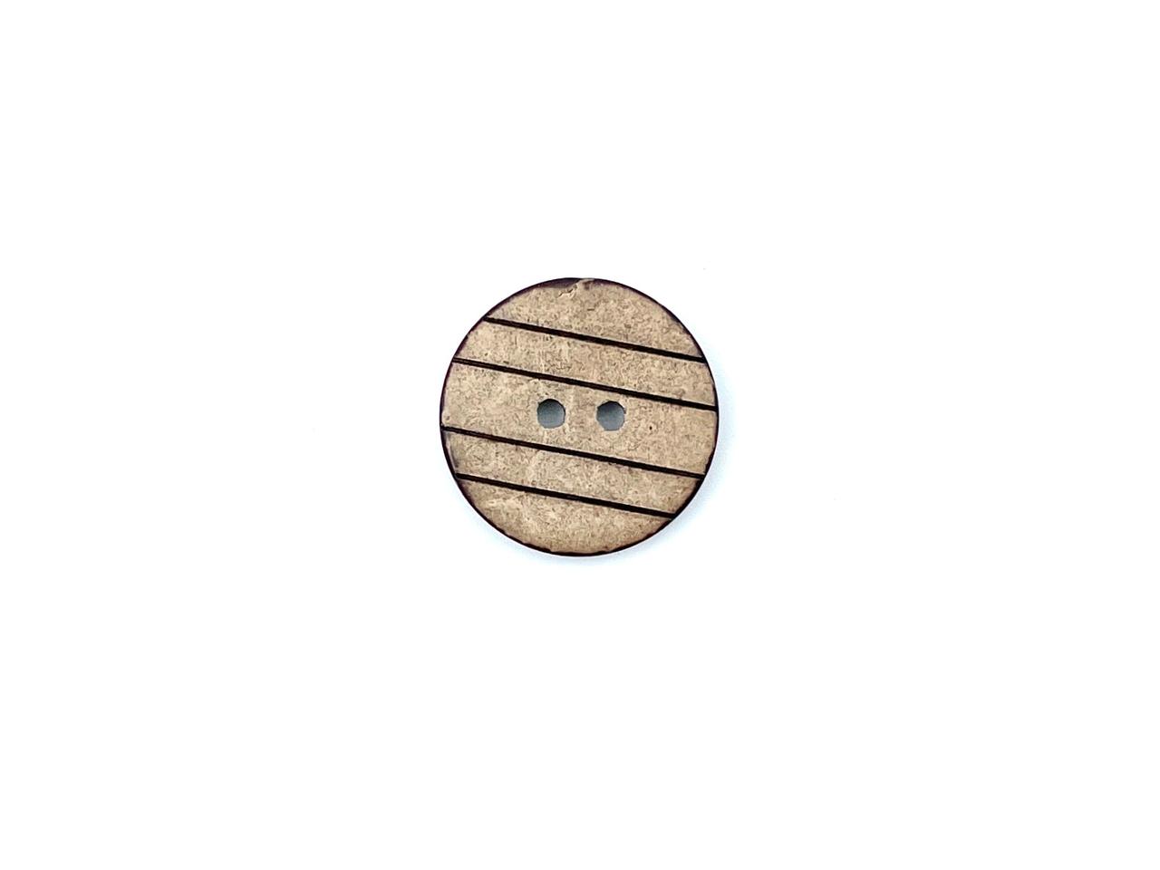 Kokos Knopf "Streifen" 2,2cm