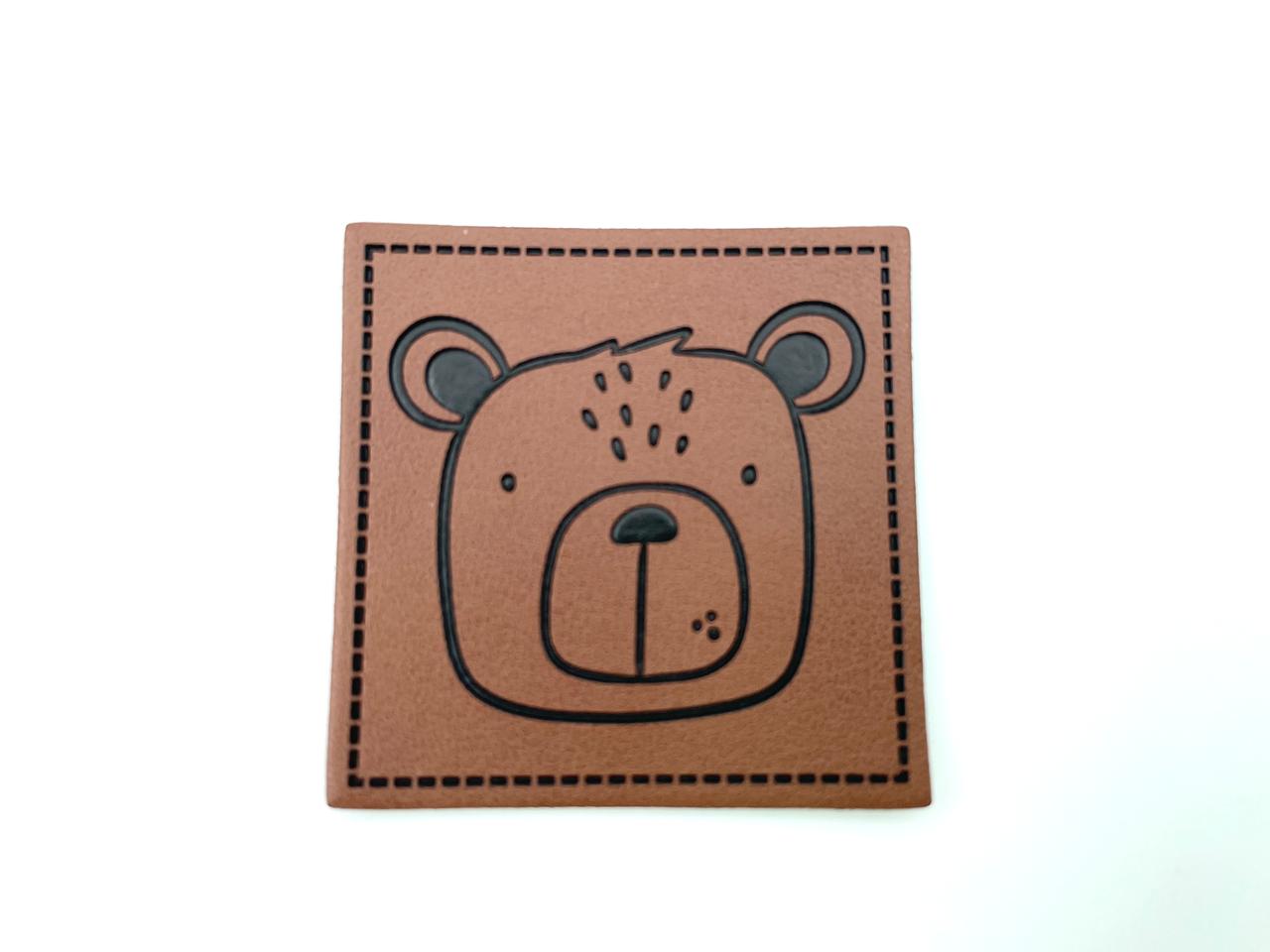 Kunstleder Label "Bär"