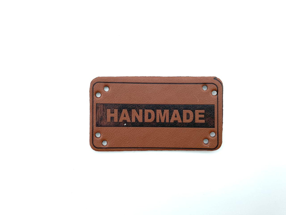 Kunstleder Label "Handmade"