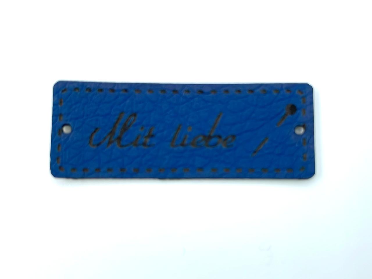 Kunstleder Label "Mit Liebe"