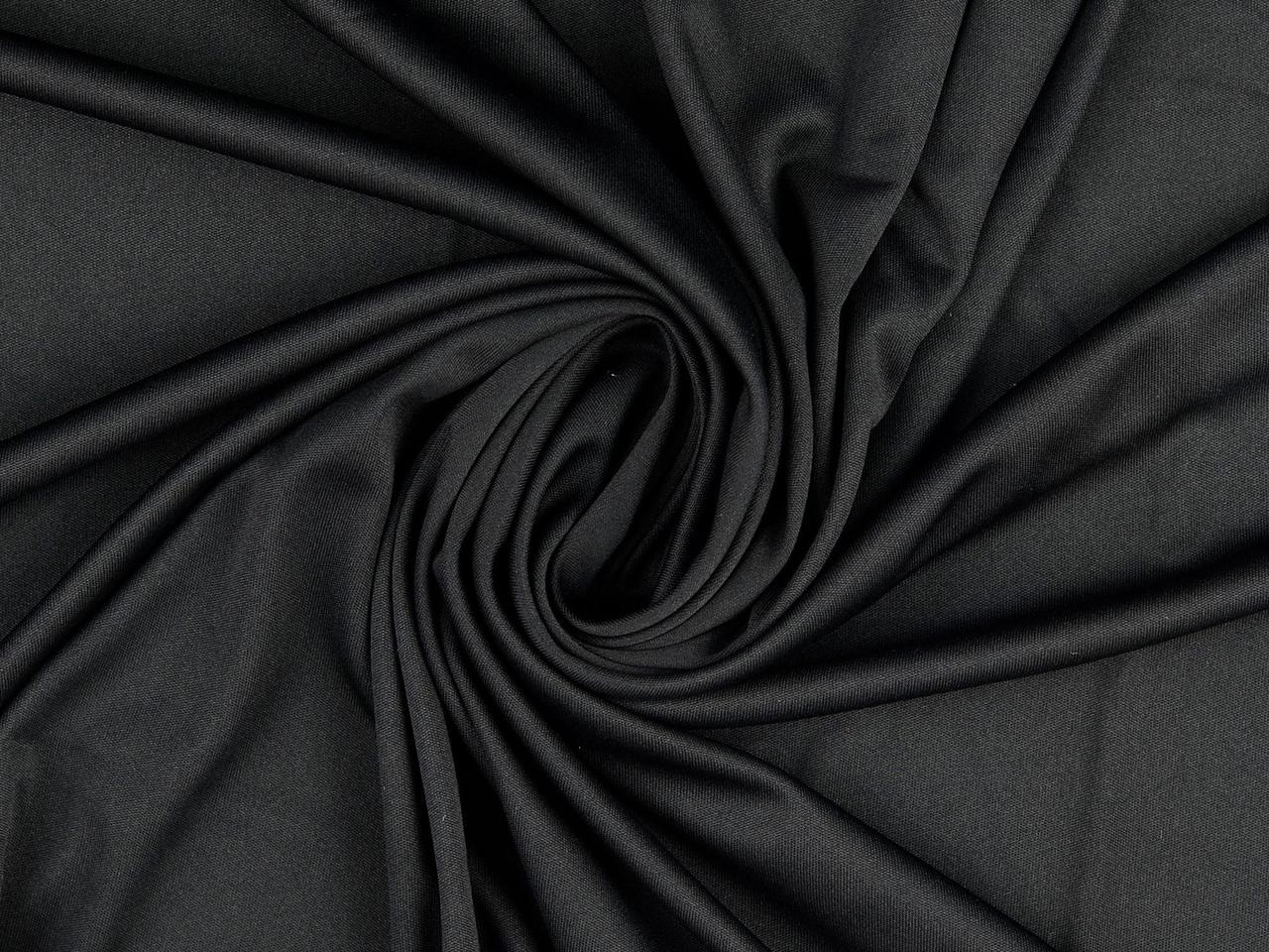 Viskose Modestoff Schwarz Reststück 85cm x 160cm