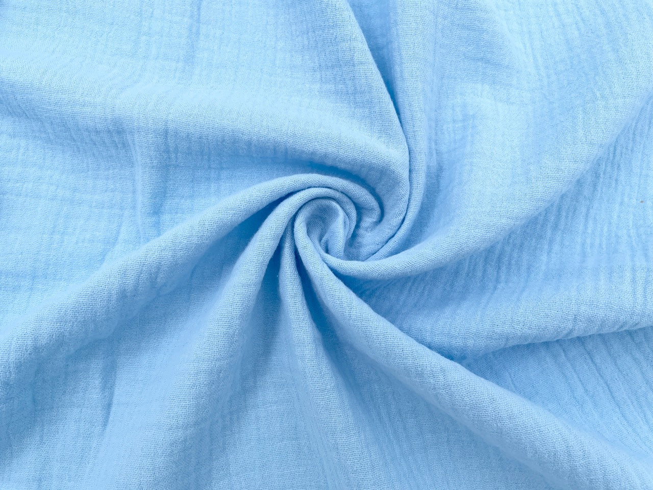 Musselin Hellblau