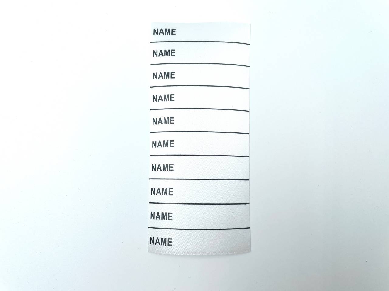 Namens Etiketten zum Aufbügeln