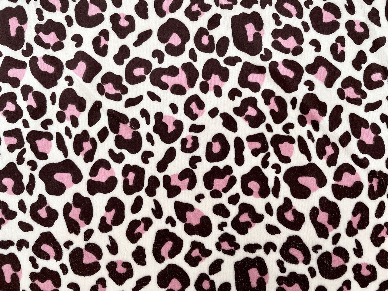 Baumwoll Nicki Velour "Leo Muster"