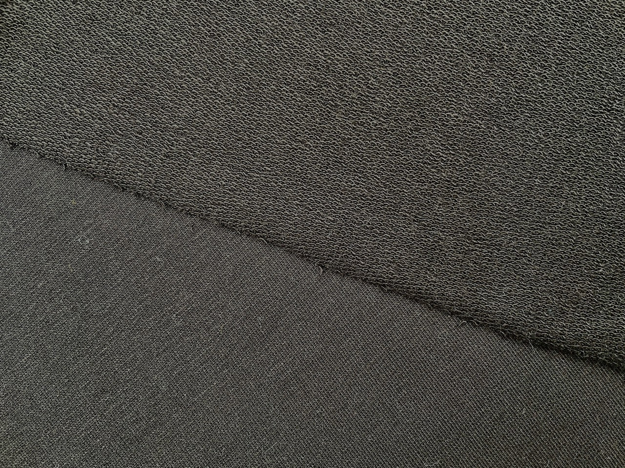 Premium French Terry Bio Baumwolle Schwarz (050)