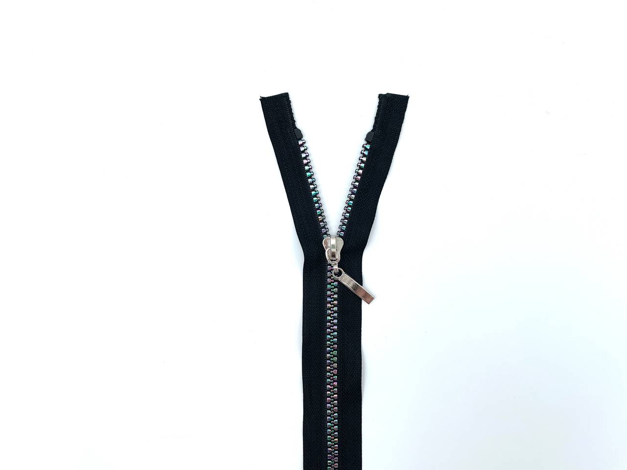 Jacken Reißverschluss 70cm Schwarz Multicolor