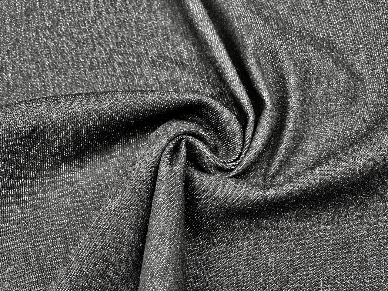 Jeansstoff Denim elastisch Schwarz Zuschnitt 75 cm x 140 cm