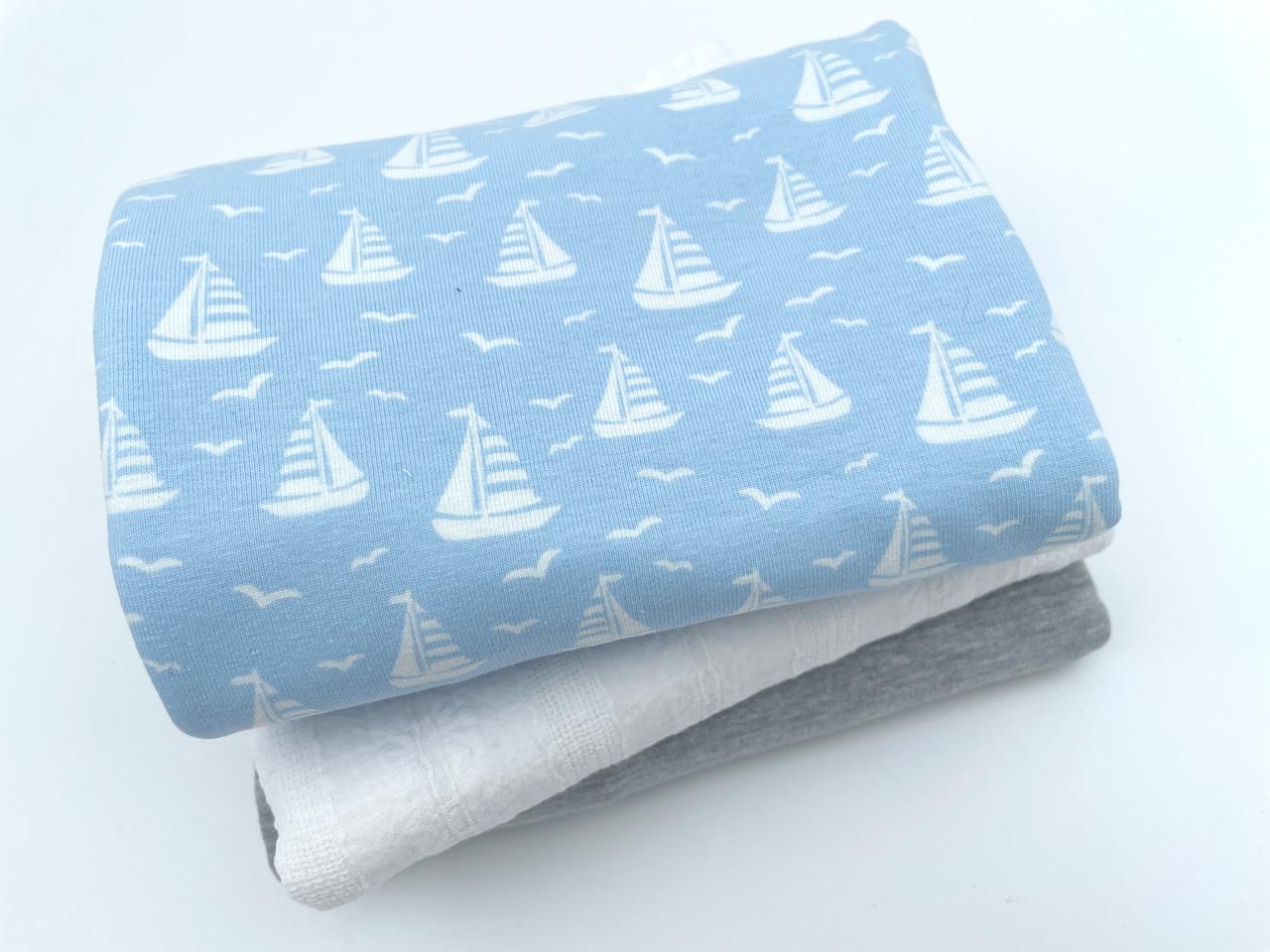 Stoffreste Paket "Segelboote"