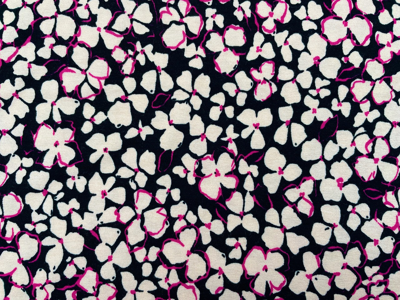Viskose Jersey "Pink Flowers"