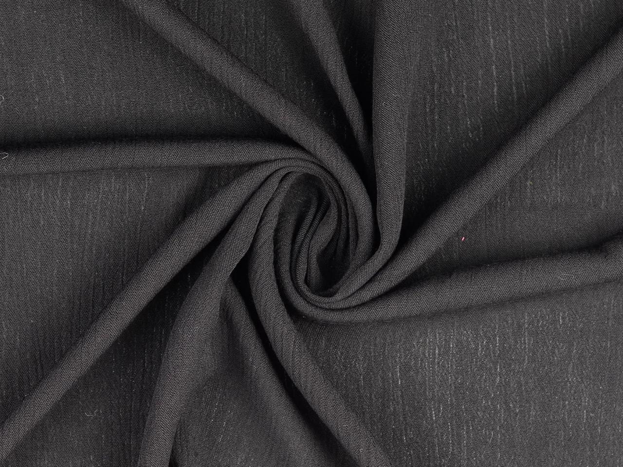 Viskose Krepp Schwarz