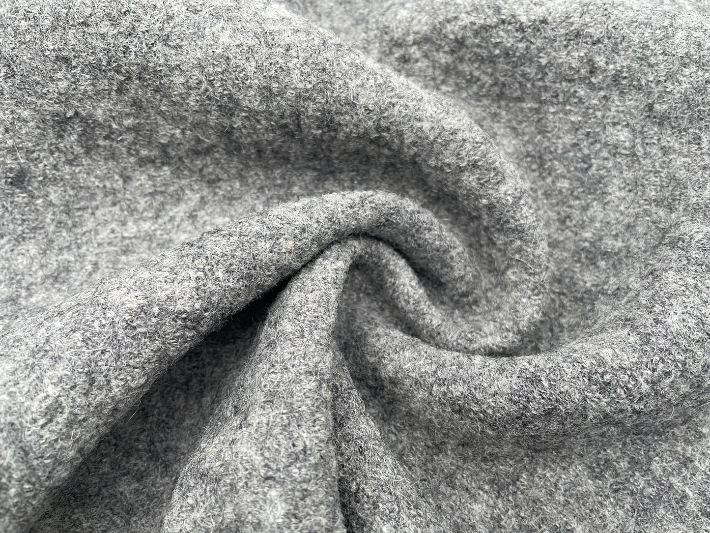 Wollwalk Hellgrau Reststück 70cm x 140cm