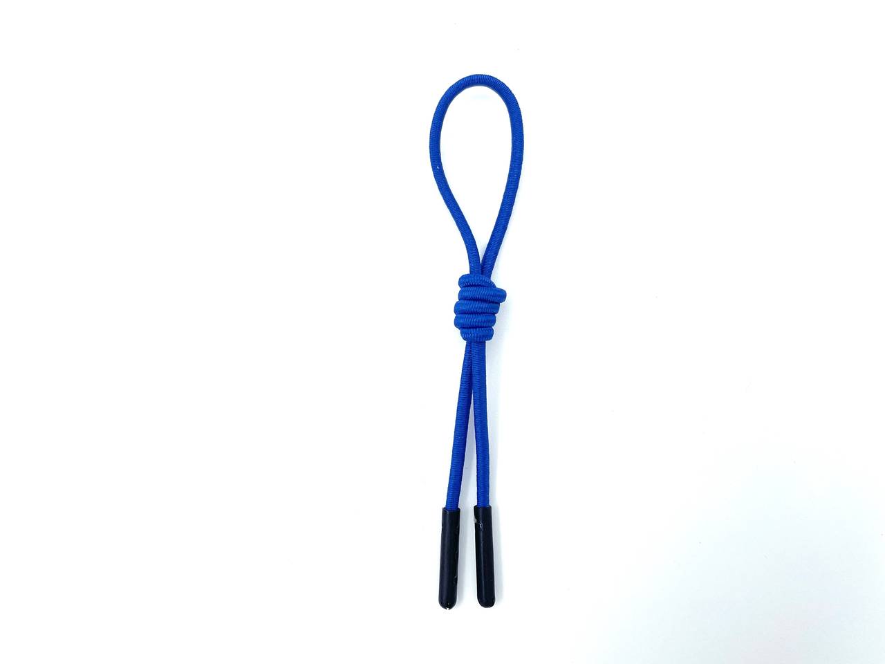 Zipper Schlaufe mit Knoten Blau