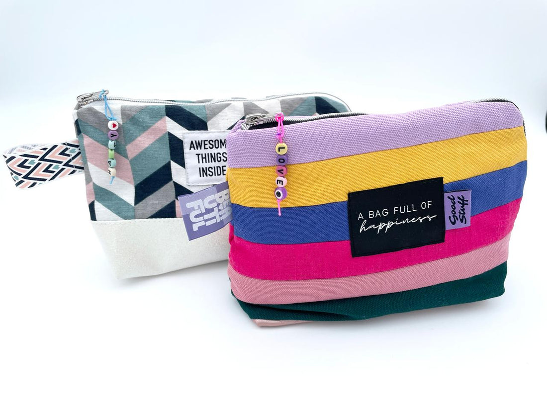 Zwei tolle selbst genähte Taschen - Nähprojekte, die sich gerade für Anfänger eignen.