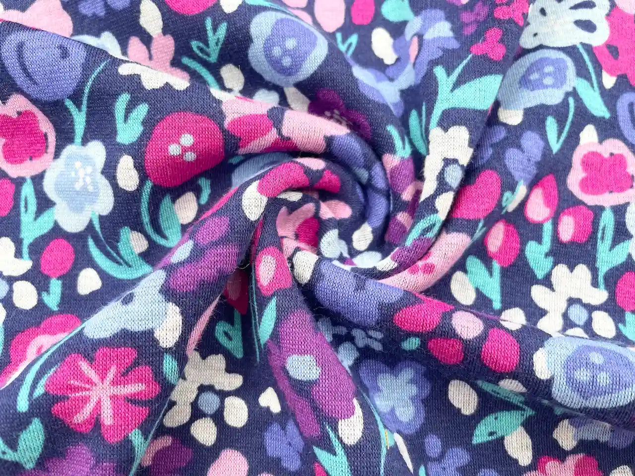 Alpenfleece "Colorful Flowers"