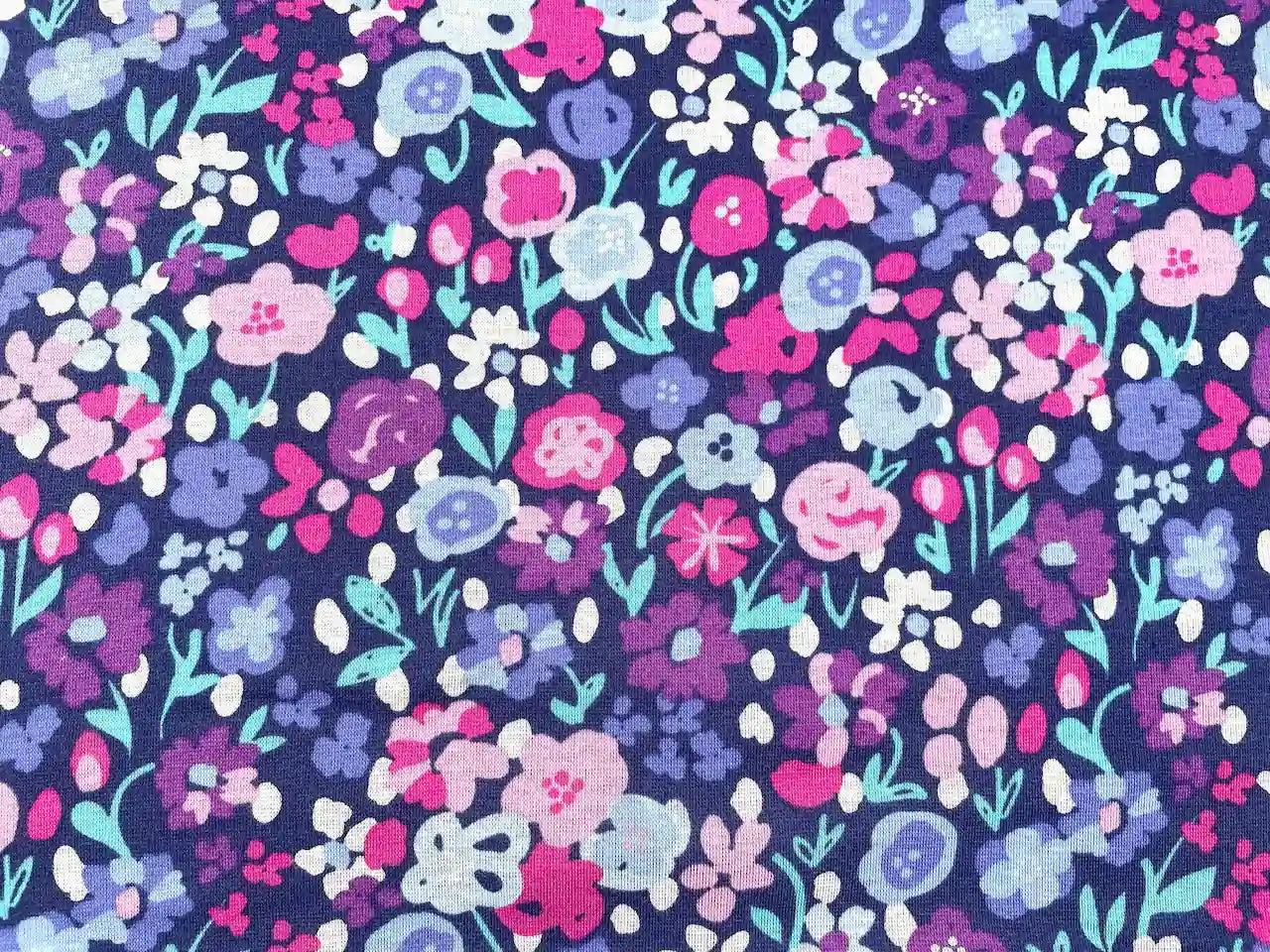 Alpenfleece "Colorful Flowers"