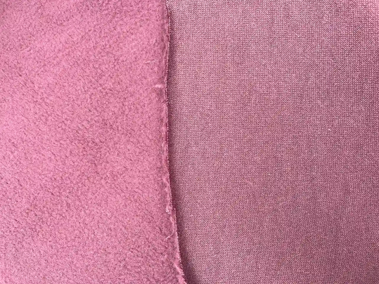 Baumwoll-Fleece Altbeere