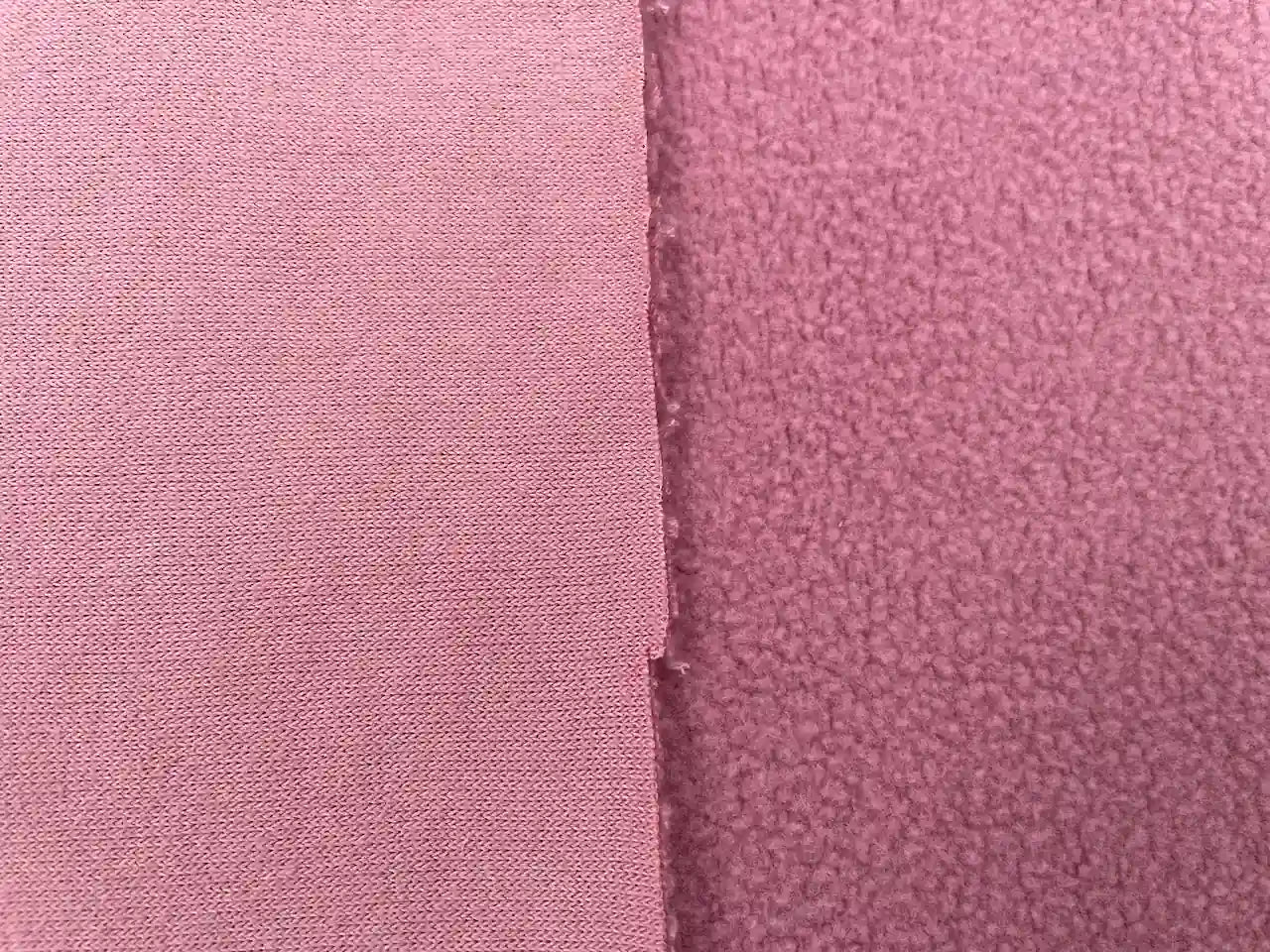 Baumwoll-Fleece Altrosa