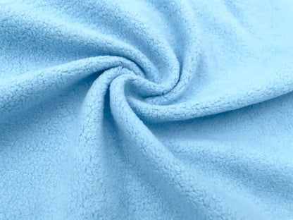 Baumwoll-Fleece Hellblau