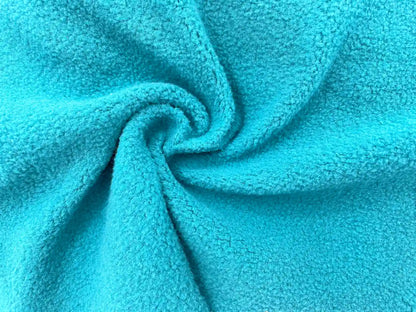 Baumwoll-Fleece Petrol