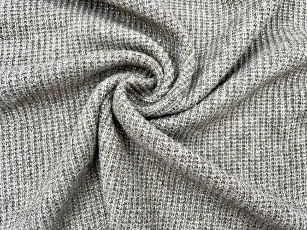 Kuschel Glitzer Strick Taupe