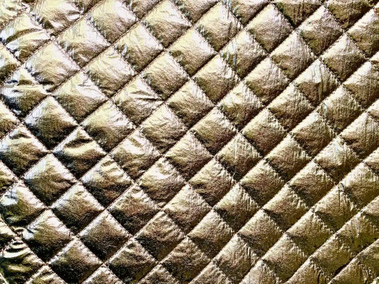 Jacken Stepper Bronze kleine Rauten Zuschnitt 75cm x 140cm