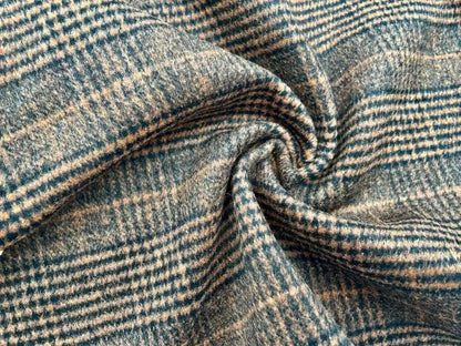 Wollstoff Kariert Double-Sided