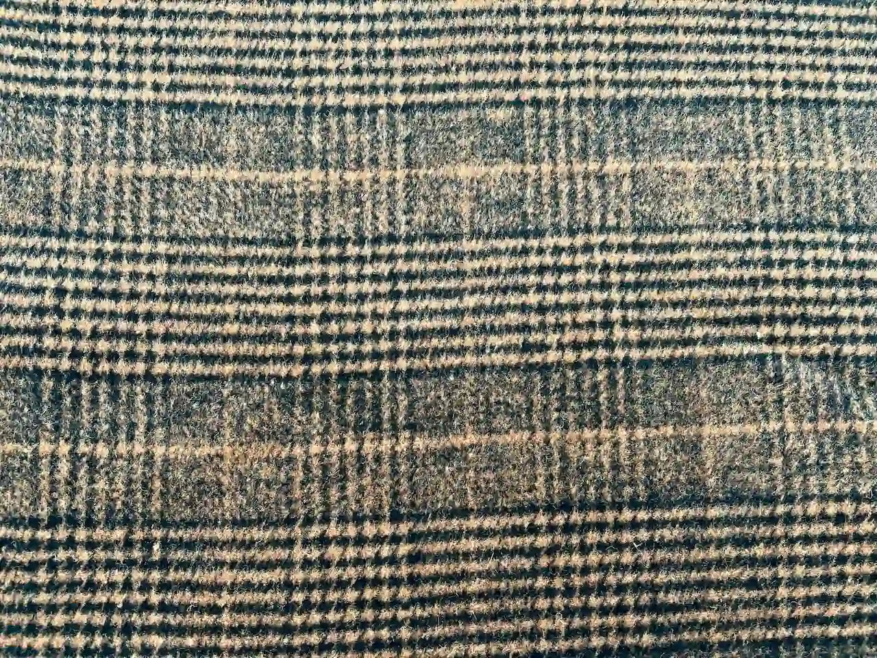 Wollstoff Kariert Double-Sided