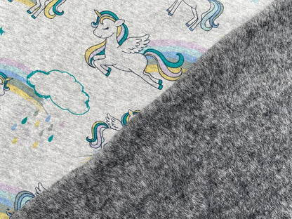 Alpenfleece "Einhörner" Digitaldruck
