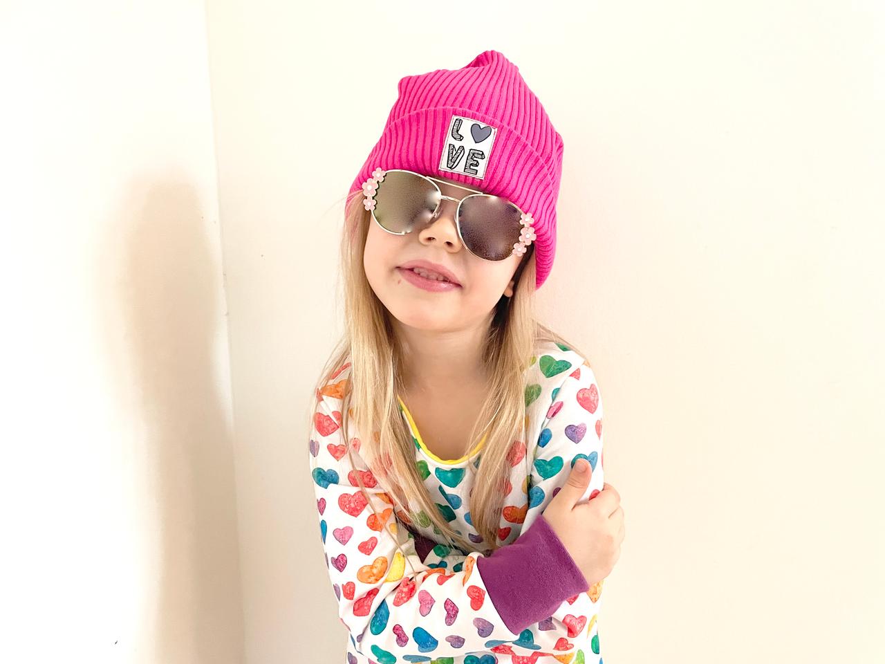 Patch zum Aufbügeln "Love" Lila