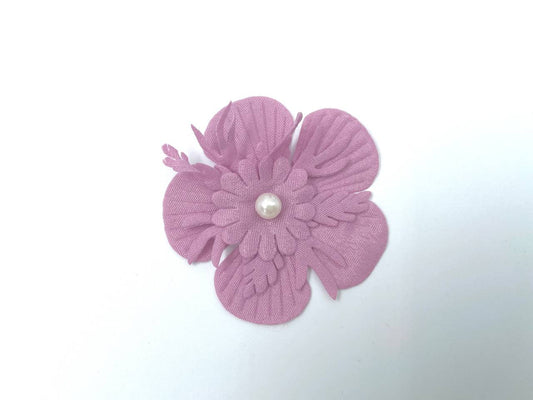 Aufnäher "Blume mit Perle" Rosa