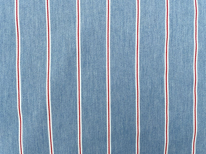 Baumwoll Jeans Stoff "Denim Streifen"