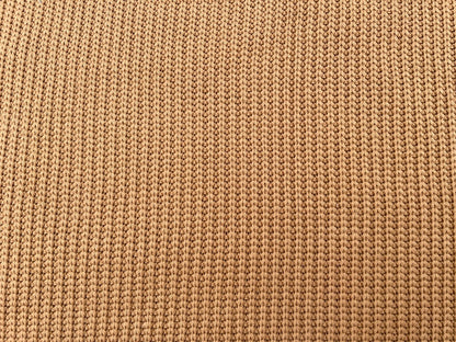 Baumwoll Grob Strick "Big Knit" Karamell Reststück 49cm x 150cm