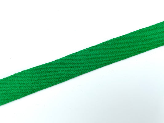 Baumwoll Gurtband 2,5cm Apfelgrün