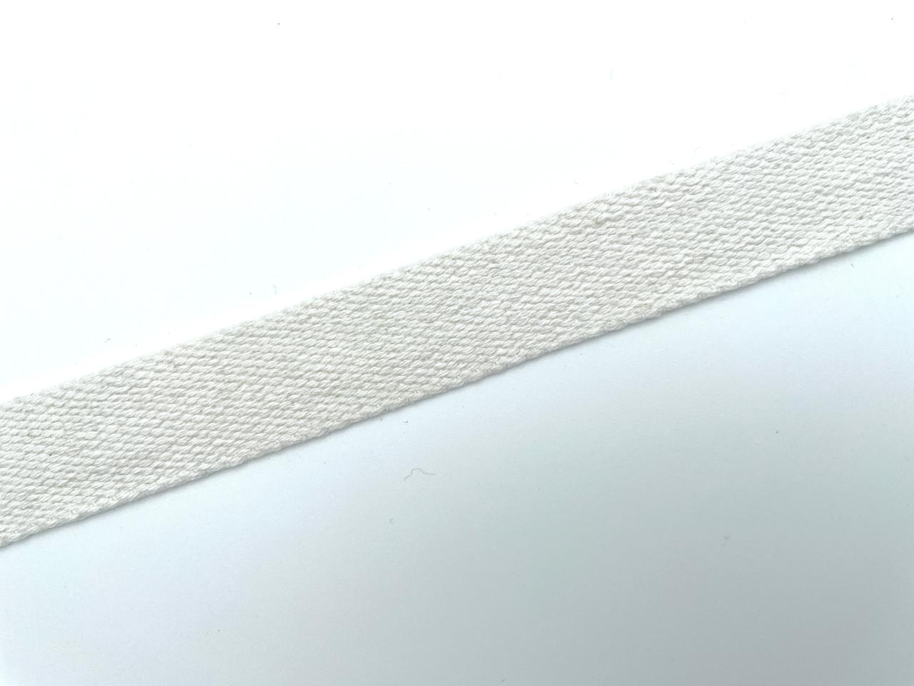 Baumwoll Gurtband 2,5cm Ecru