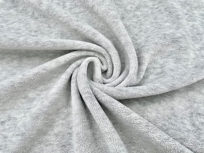 Baumwoll Nicki Hellgrau Melange