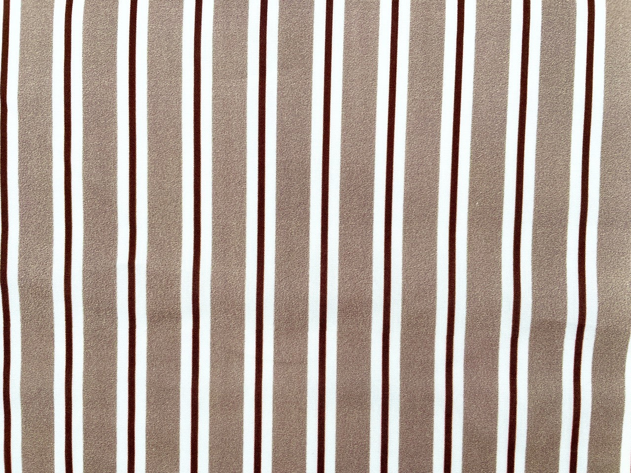 Baumwoll Popeline "Streifen" Taupe