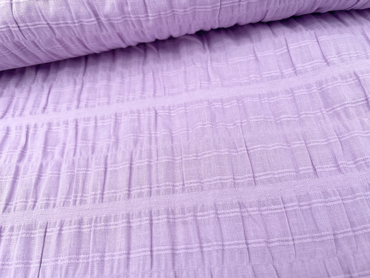 Baumwoll Slub Voile Flieder  Reststück 130cm x 130cm