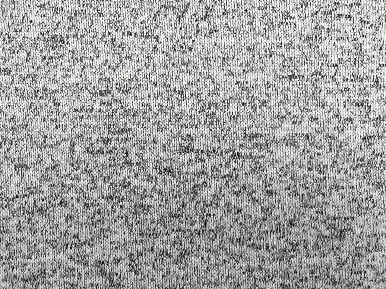 Baumwoll-Strick Fleece Hellgrau