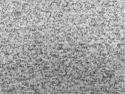 Baumwoll-Strick Fleece Hellgrau