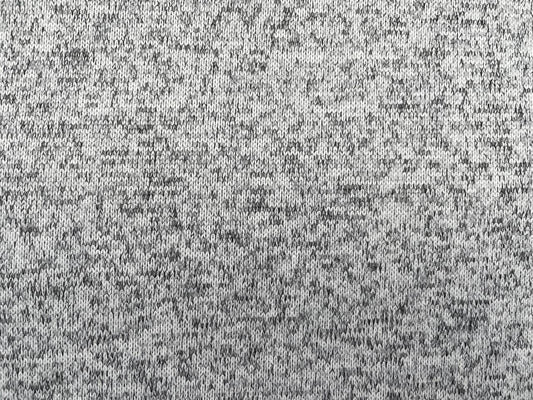 Baumwoll-Strick Fleece Hellgrau