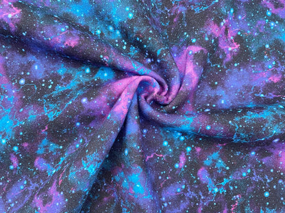 Baumwoll Sweat "Galaxie" Digitaldruck
