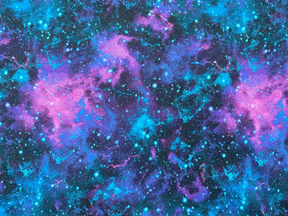 Baumwoll Sweat "Galaxie" Digitaldruck