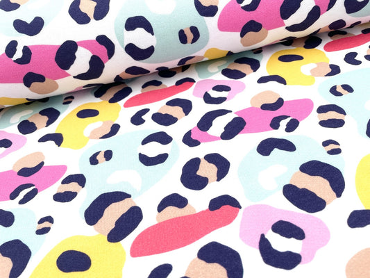 Digitaldruck Sweat Baumwolle "Colorful Leo"